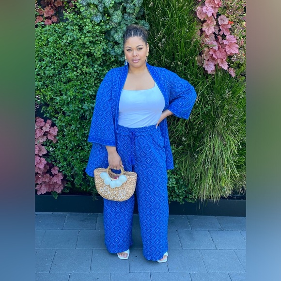 Knox Rose Blue Matching Set (Top & Pants) - Picture 3 of 3